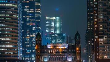 skyline of Rotterdam on 11 January 2022. photo