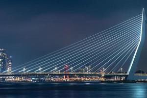 skyline of Rotterdam on 11 January 2022. photo