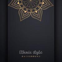 plantilla de conjunto de tarjetas de invitación de boda de mandala de lujo con patrón de arabesco dorado estilo de fondo islámico árabe. archivo vectorial editable. mandala decorativa para impresión, afiche, portada, volante, pancarta. vector