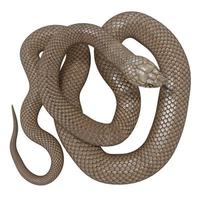 Eastern brown snake 3D illustration. photo