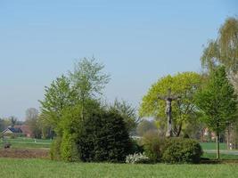 tiempo de primavera cerca de stadtlohn en alemania foto