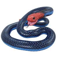 Blue coral snake 3D illustration. photo