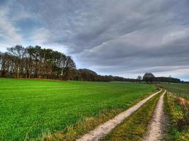 senderismo cerca de reken en el muensterland alemán foto