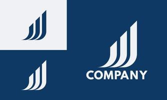 logo in the form of a diagram that has the meaning of business development vector