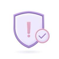 SWOT Analysis 3d icon. Strengths, weaknesses, threats and opportunities of company. 3d render vector illustration