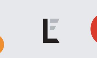 Alphabet letters Initials Monogram logo LE, EL, L and E vector