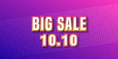 big sale 10,10 background vector