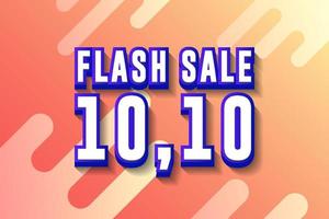 fast sale background 10.10, with 3d writing vector