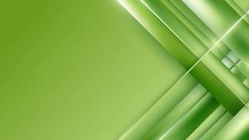 banner plantilla web resumen verde rayas diagonales y líneas teje sobre fondo verde vector