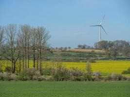 tiempo de primavera en el baumberge alemán foto