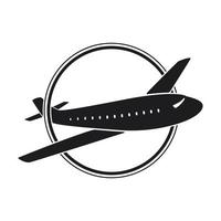 Airplane icon on white background vector
