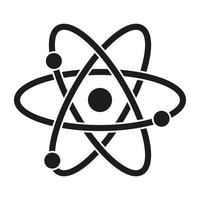 Atom icon on white background vector