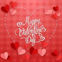 Happy valentine's day background vector