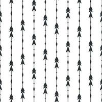 Black arrows seamless pattern background vector