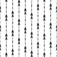 Black arrows seamless pattern background vector