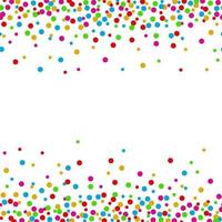 Confetti seamless bright round frame colorful for celebration vector