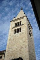 Prague, Czech Republic, 2014. Tower of Saint George's Basilica in the Castle area of Prague photo