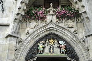 Munich, Germany, 2014. Entrance to the New Town Hall in Munich photo