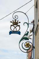 Rothenburg, Germany, 2014. Bakerei hanging sign in Rothenburg photo