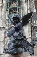 Munich, Germany, 2014. Putto Statue Marienplatz in Munich photo