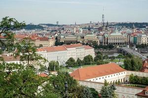 Prague, Czech Republic, 2014. View from the Castle entrance towards Prague photo