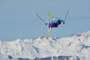 Skier portrait view photo