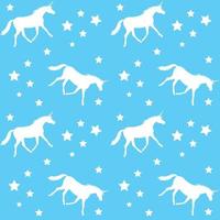 Seamless pattern of unicorn vector