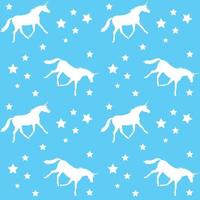 Seamless pattern of unicorn vector