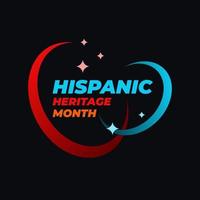 Hispanic heritage month. Abstract logo design in modern style, geometry. vector