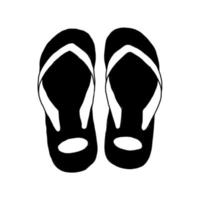 simple dibujo vectorial de chanclas vector