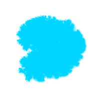 salpicos de azul de cor de água simples abstrata png