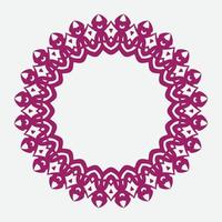 Elegant retro floral frame. Design template for banner, card, invitation, label, emblem etc. Linear vintage vector illustration.