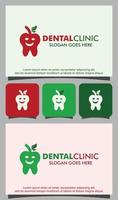 vector de diseño de logotipo de clínica dental