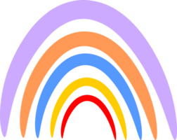 diseño de arco iris escandinavo png