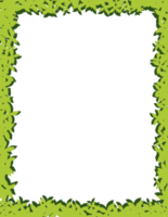 floral frame. leaves border png