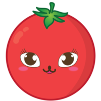 Schnurrbart Tomatenfrucht mit grünem Blatt auf transparentem Hintergrund kostenlos png