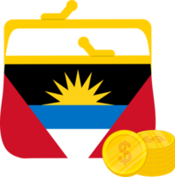 Antigua und Barbuda handgezeichnet, ostkaribischer Dollar handgezeichnet png