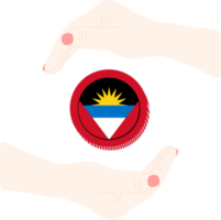 antigua och barbuda hand ritad, öst karibiska dollar hand dragen png