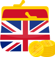 bandera británica dibujada a mano, libra esterlina dibujada a mano png