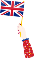 Britische Flagge handgezeichnet, Pfund Sterling handgezeichnet png