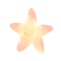 star cartoon in painting style png