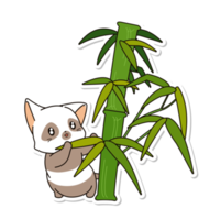 schattig kat tekenfilm sticker png