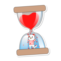 cute cat cartoon sticker png