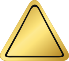 insignia del triángulo de oro png