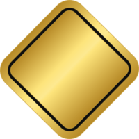 distintivo de losango de ouro png
