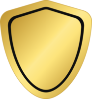 Gold Shield Badge png