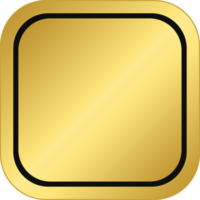 Gold Square Badge png