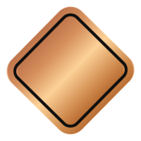 bronzo rombo distintivo png