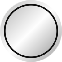 emblema redondo de prata png