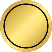 insignia redonda de oro png